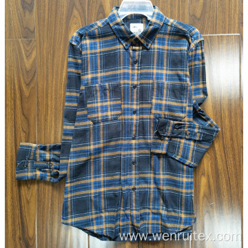 Colorful Checked Long-sleeve Shirt Office Daily Shirts